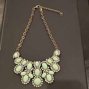 Elegant Mint Green Statement Necklace